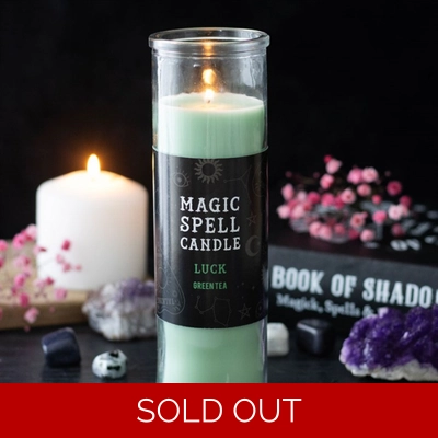 Green Tea 'Luck' Spell Tube Candle